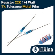 ITBisa - Resistor 1/4 W 1/4W 0.25 W 0.25W All Value All Size Various Sizes 1K 1K1 1K2 1K3 1K5 1K6 1K