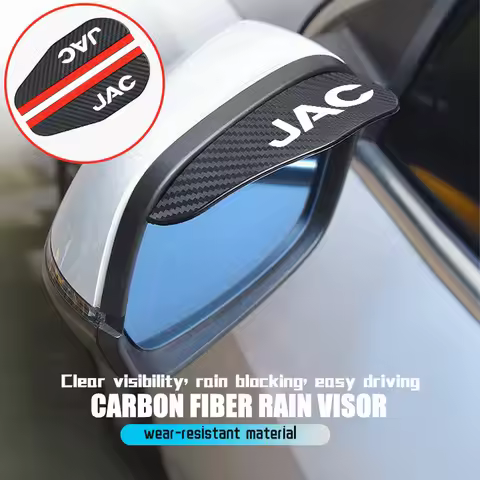 2PCS Car Rearview Mirror Rain Eyebrow Sticker Auto Accessories For JAC J3 J4 J7 JS2 JS3 JS4 KR1 S2 S
