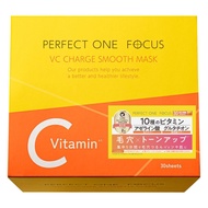 Perfect One Focus VC Charge Smooth Sheet Mask 30 Sheets Pore Care Vitamin C Japan
