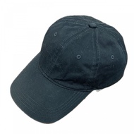 LACOSTE หมวกแก๊ป 6 แผง หมวกเบสบอล สีดำ ไซส์เดียว สินค้ามือสอง