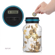 ROTUR Coin Counter Electronic USD EURO GBP Automatic Digital Piggy Bank