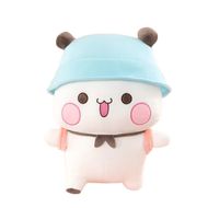 LABAICAI Lông mịn Đồ chơi nhồi bông gấu trúc BuBu và DUDU Bộ sưu tập Mềm Búp bê gấu trúc Bubu vải lô