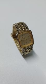古董稀有】1970-1980年代Girard-Perregaux 芝柏表 經典編織金帶機械女錶