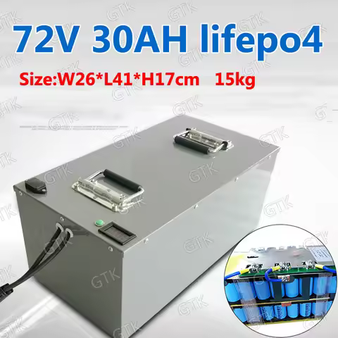 GTK 72v 30ah lifepo4 lithium battery BMS suitable for 1500w 3000w boats, golf carts, camping equipme