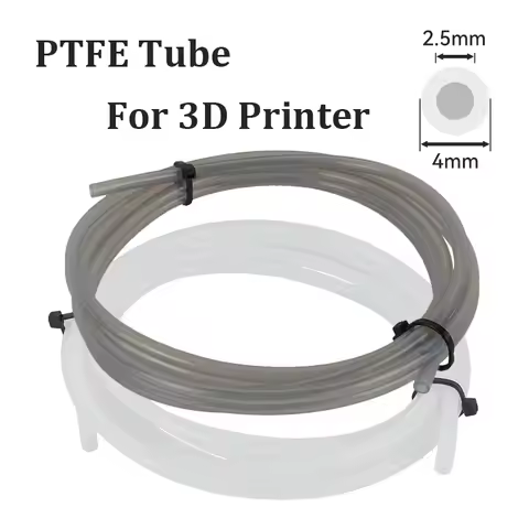 2.5mm IDx4mm OD PTFE Tube Fits Direct Drive Extruder 3D Printer for for Bambu Lab A1/A1 mini/P1P/P1S