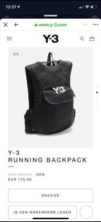 Y3後背包RUNNING BACKPACK