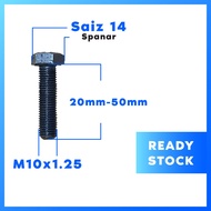M10x1.25 Fine Thread Hexagon Bolt and Nut/Skru/Screw