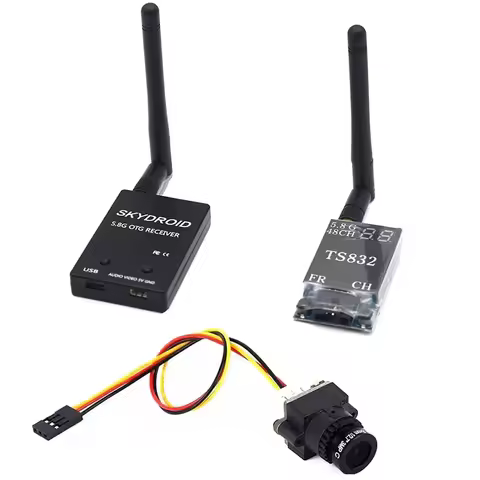 48CH 5.8G 600mw 5km Wireless AV Transmitter TS832 Receiver +RC832 +1000TVL camera for FPV Multicopte