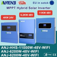 XB46 ANENJI 11KW 6.2KW 4KW 2KW  Solar Inverter Hybrid 220v Pure Sine Wave Built 160A 120A 100A 60A M