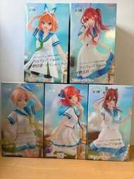 五等分的花嫁 Trio-Try-IT Figure 水手服 全套 一花 二乃 三玖 四葉 五月 夾公仔機 日版 Taito