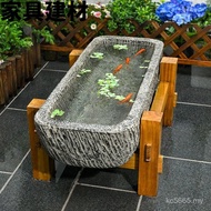 Place Landscaping Garden Outdoor Big Fish Tank Rectangular ShJ Fishing Courtyard Retro Ornaments Res