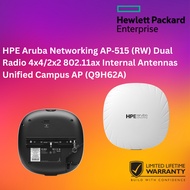 HPE Aruba Networking AP‑515 (RW) Dual Radio 4x4/2x2 802.11ax Internal Antennas Unified Campus AP (Q9