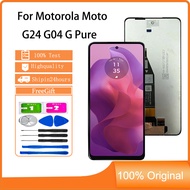 smhdmy Display For Motorola Moto G24 G04 G Pure LCD Touch Screen Replacement