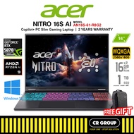Acer Nitro 16S AN16S-61-R8G2 - AMD Ryzen AI 9 365 - GeForce RTX 5070Ti - 32GB RAM - 1TB SSS (2Yrs Ac