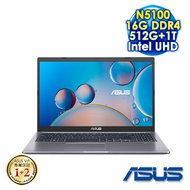 【全面升級特仕版】ASUS X515KA-0201GN5100 星空灰 15.6吋筆電 (FHD/Intel N5100/16G DDR4/512G PCIE SSD+1T HDD/WIN 11)