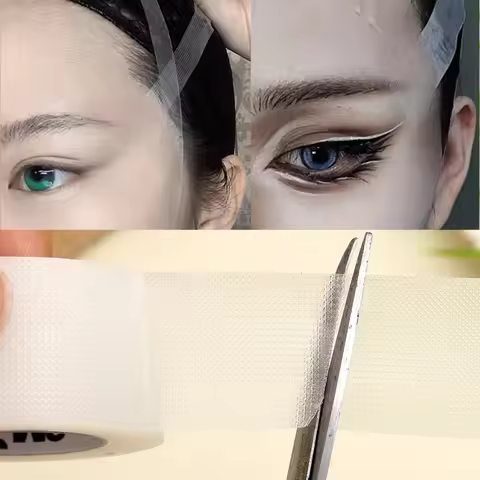 New 8M/Roll PE Facial Tape Professional Lift Wrinkles Cosplay Makeup Tape Transparent Beauty Makeup 