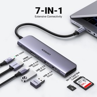 UGREEN USB C HUB 7 IN 1 @ 30hz 6 IN 1 Type C to HDMI 2 USB 3.0 Ports SD TF Card Reader PD100W