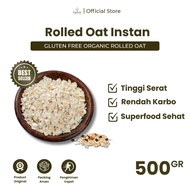 Organic Oat Instant Gluten Free Quick Rolled Oat Suitable for Diet & Lower Cholesterol 500 grams