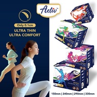 Activ Active 0.1cm Ultra-Thin Sanitary Pad | 15cm / 24cm / 29cm / 33cm