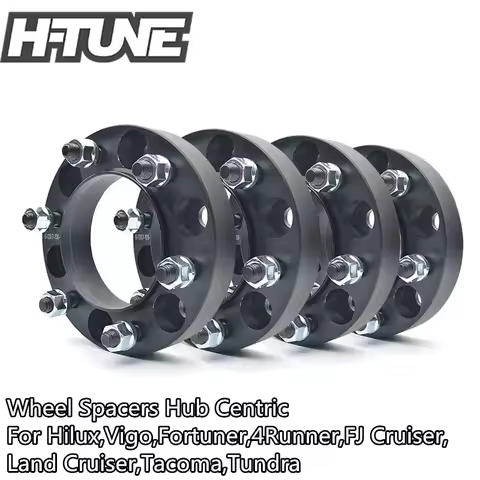 H-TUNE 4pcs 6x139.7 Wheel Spacers Adapters 106CB 30mm Hub Centric for Hilux Vigo /FJ CRUISER /Fortun