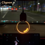 C5GOON Car Retro Light Bulb Atmosphere Ambient Light Interior Rearview Mirror Pendant Decor Flat Acr