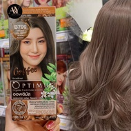 DCASH Optimus Color cream B799 สีน้ำตาลหม่นมิ้นท์ ครีมย้อมผม ออร์แกนิค 100ml.