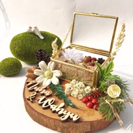 Rustic RING BOX | Terrarium S4 MINI | Wedding RING BOXES FOR FIANCE'S PROPOSAL