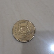koin 1 dollar singapore uang
