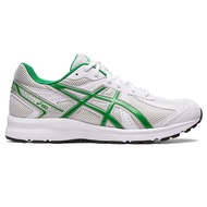 Asics JOG 100S Men Women Casual Shoes Sports Retro Time Jogging Wide Last Cushioning Comfortable White Green [1201A896-100]