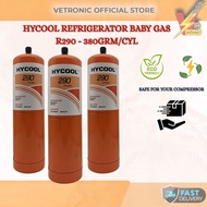 SPARE PART COMPRESSOR & AIR-COND HYCOOL REFRIGERATOR R290 - 380GRM/CYL