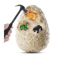 考古挖掘恐龍蛋套裝 - 化石益智玩具兒童盲盒手工禮物石膏手辦發掘尋寶藏