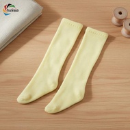 chulisia Ribbed Doll Cotton Socks Realistic Miniature Clothes for 1 6 Scale Dollhouse Accessories Bl