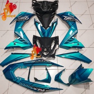 Honda Rs 150 Rs150R Rs150 V1 V2 Cover Set Cyan Hijau Winner Cyan Ready Stock No 9 HLD