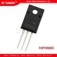 10PCS Field effect transistor FQPF8N80C P8NK80ZFP 08N80C3 TO 220F