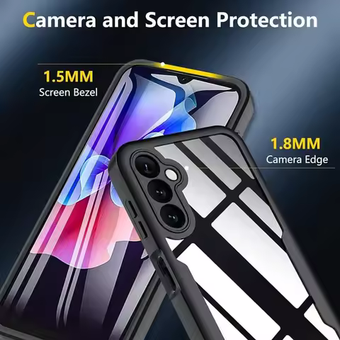 360° Full Cover Case For Samsung Galaxy A55 A34 A54 A35 A25 A15 A53 Shockproof Screen Protector Case