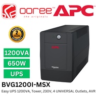 APC BVG1200I-MSX 1200VA, 230V EASY UPS AVR UNIVERSAL SOCKET UPS * UNINTERRUPTIBLE POWER SUPPLY* WITH