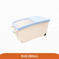 Japanese Style Premium Rice Bucket with Cover & Wheels 10KG / 15KG Free 1 Rice Cup