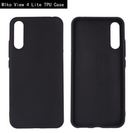 WIko View 4 /View 4 Lite Phone Case Black Soft TPU Silicone Back Cover