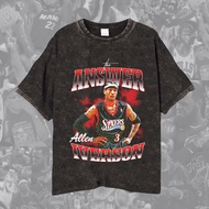 NBA Allen Iverson T-shirt/ Basketball T-shirt The Answer Allen Iverson Unisex