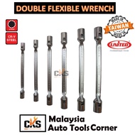 UNITED Double Flexible Socket Wrench Coupling Box Heavy Duty Made IN Taiwan Hand Tools