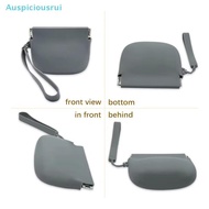 Auspiciousrui Silicone Coin Purse Keychain Small Silicone Pouch Wired Earbud Case 10x8cm/3.94x3.15 I