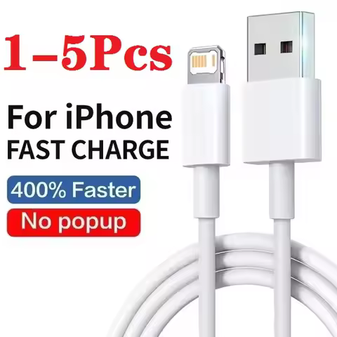 1-5Pcs Fast Charging Cable For Phone 14 13 12 11 Pro Max Mini USB C Quick X XR XS 8 7 14 Plus SE