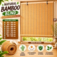 Bamboo Blinds Outdoor waterproof Bidai Buluh Natural Roll up Blind Kayu Tirai Buluh luar Anti-mildew