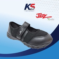 PALLAS JAZZ 204-034, 306-034 Kasut Sekolah Hitam Perempuan / Kid's Comfortable School Shoe