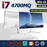 PC All-in-one Intel Core i7 4700MQ Desktop Gaming 24 inci Windows 11 MS Office RAM8/16GBSSD 512GB