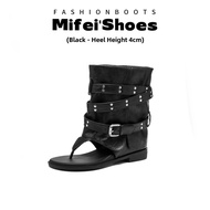 MIFEI | Heel Lift Peep Toe Gladiator Sandals for Women