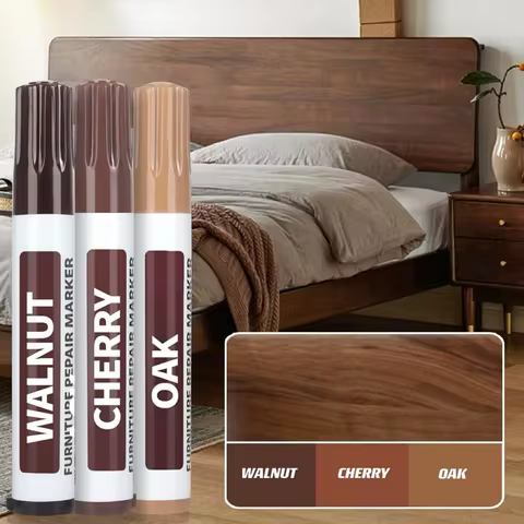 Set of 6 Furniture Repair Pens with Woodworking Markers | Furniture market | Parquet fix | Wood repa