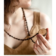 Ready Stock Siberia Taigalin Cedar Wood Block Necklace Migle Anasta Shaming Cedar Company