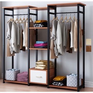 Cloth wardrobe kayu/wood wardrobe IKEA/rak pakaian baju/rak baju/almari baju