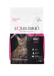 (NEW PACKAGING) EQUILIBRIO Cat Food Kitten/Adult Long Hair Skin Coat / Adult Hairball 7.5KG